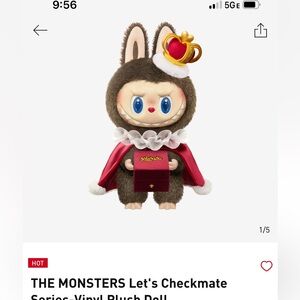 THE MONSTERS Plush Doll with Red and White Cape